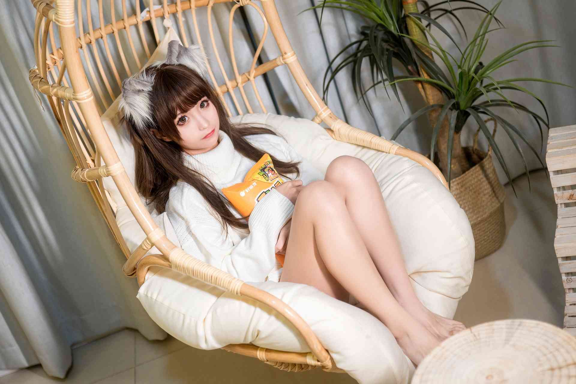 NO.045蠢沫沫白毛衣精美写真作品【45P】-可宝主